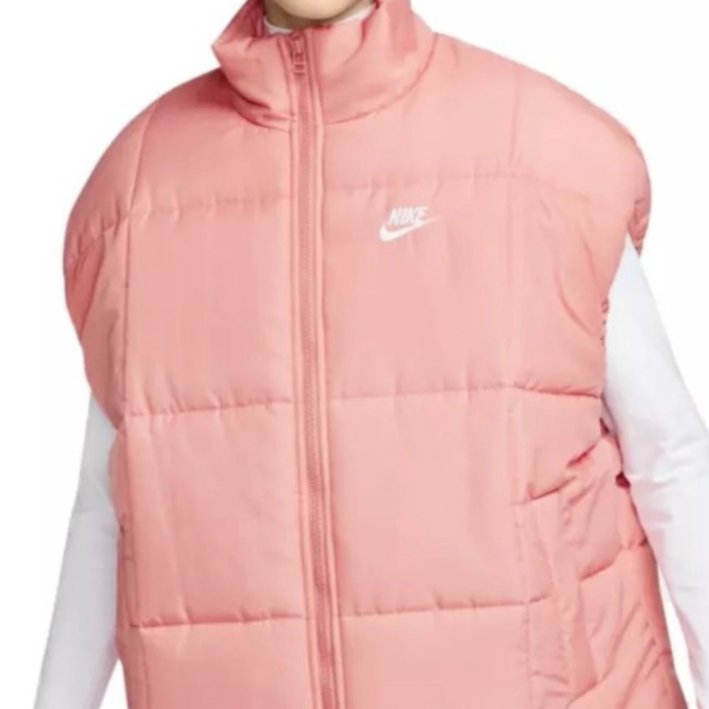 NWT Nike Sportswear Womens XL Classic Puffer Therma-FIT Vest Pink